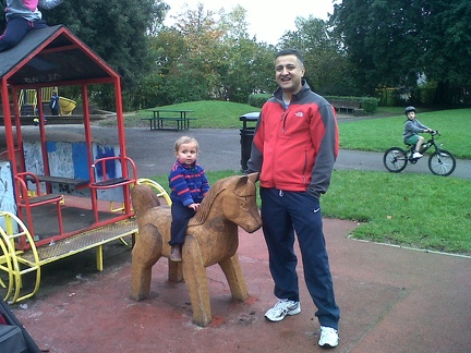 Arun and Jas at the Park